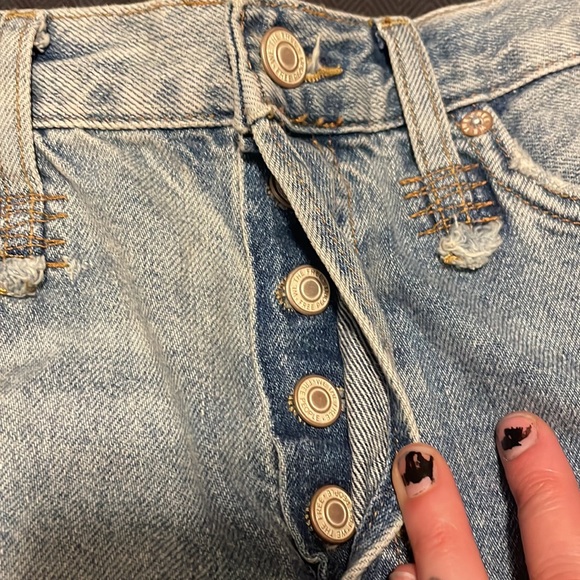 NWT free people jean shorts - Picture 4 of 5